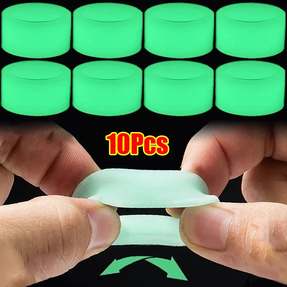 Fishing Equipment Parts - 10Pcs Luminous Fishing Rod Anti-skid Circle