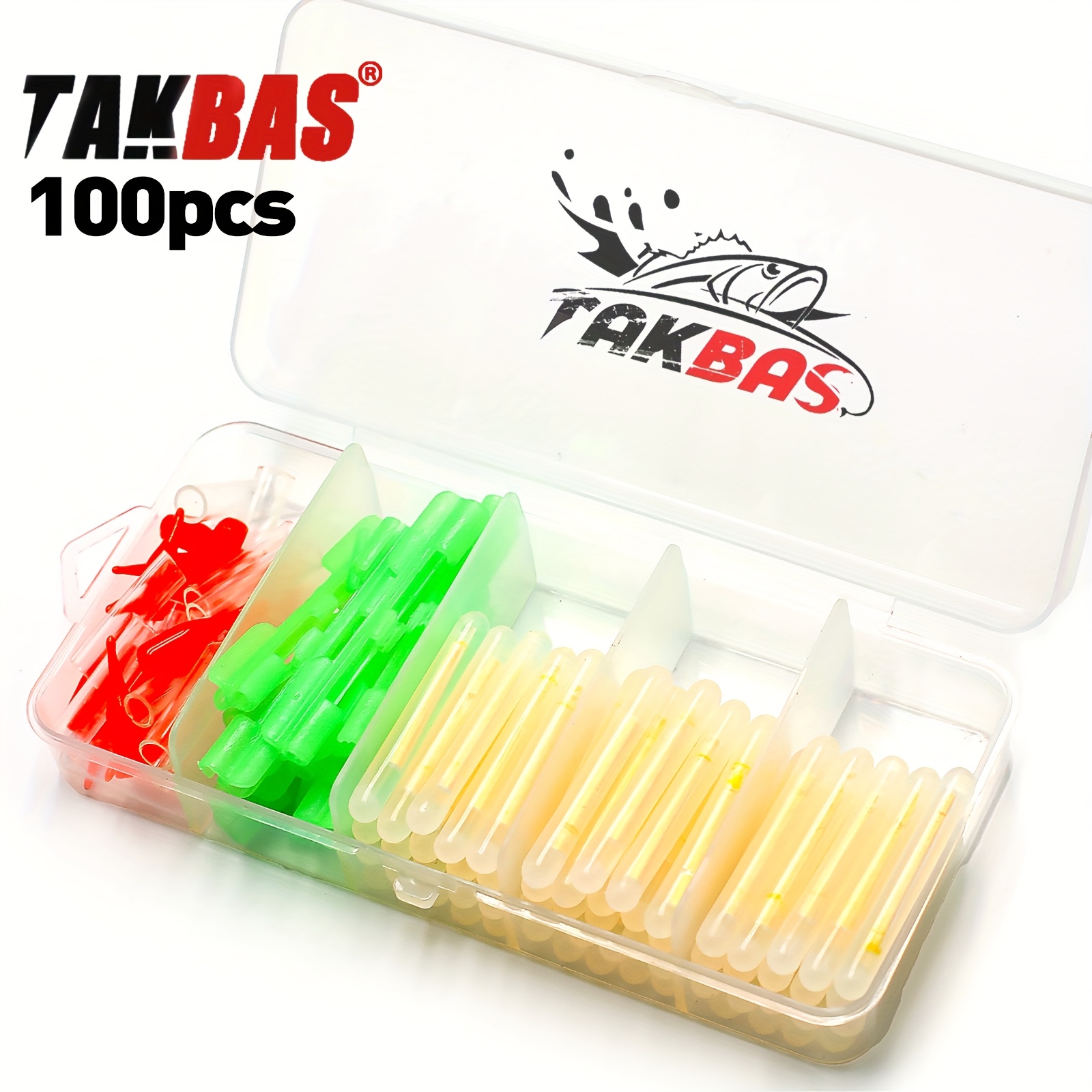 Fishing Equipment Stores - 100PCS Fishing Glow Sticks Set, Rod