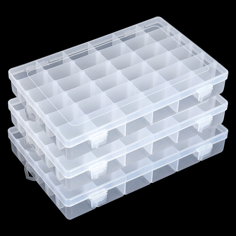 Fishing Equipment Storage - 36 Grids Plastic Organizer Box Storage