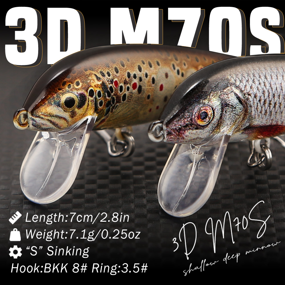 B&U Fishing Lures Sinking Minn - Fishing Equipment For Trout 评论和价格