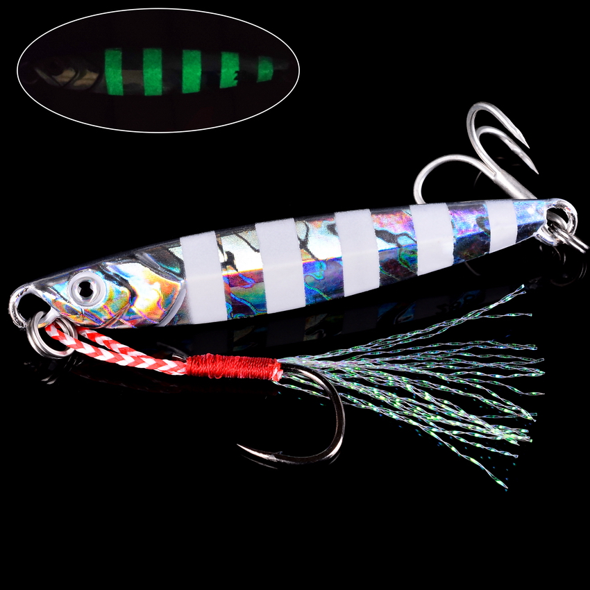 10pcs Metal Jig 7g 10g 14g 17g - Fishing Equipment Parts 评论和价格