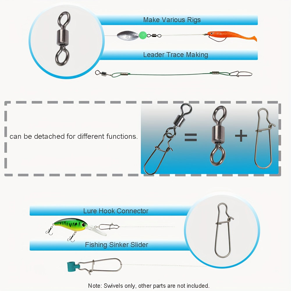 95/210 PCS Set Fishing Connect - Fishing Equipment Stores 评论和价格