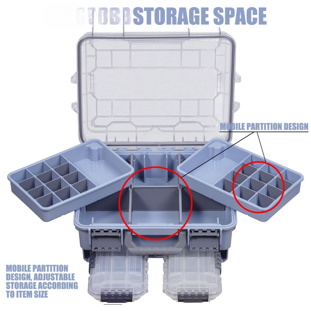 1pc Waterproof Double Layer Po - Fishing Equipment Storage 评论和价格