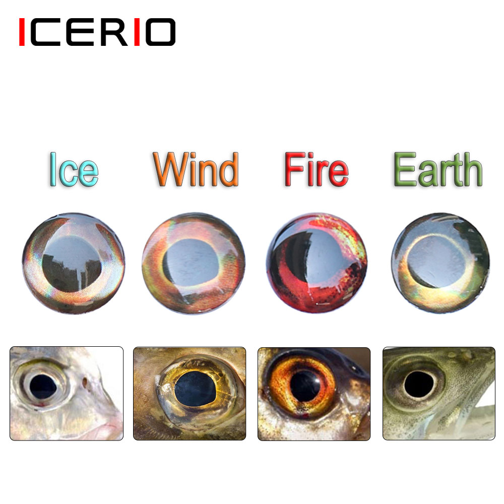 ICERIO 100PCS  Holographic 3D  - Fishing Equipment Fly 评论和价格
