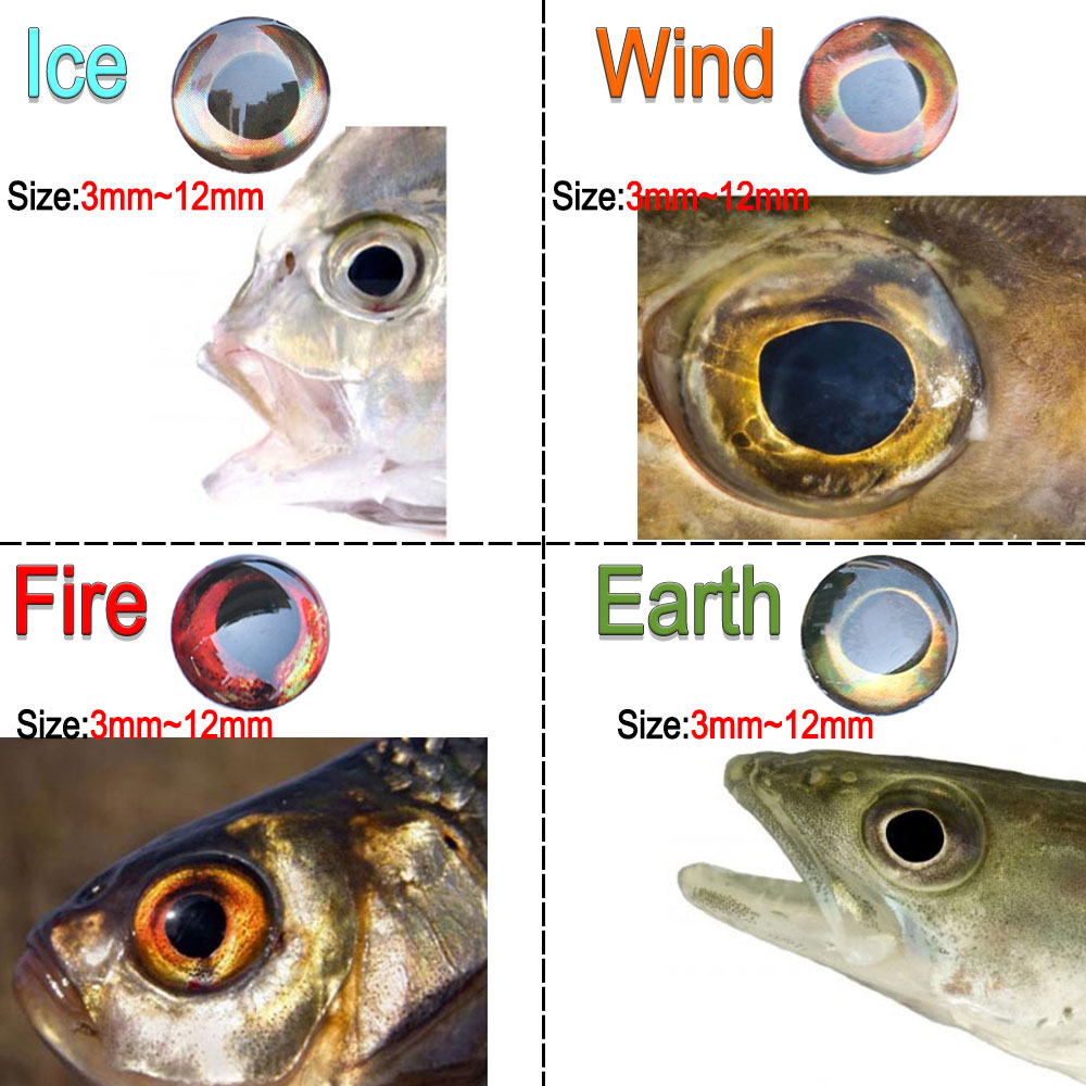 ICERIO 100PCS  Holographic 3D  - Fishing Equipment Fly 评论和价格