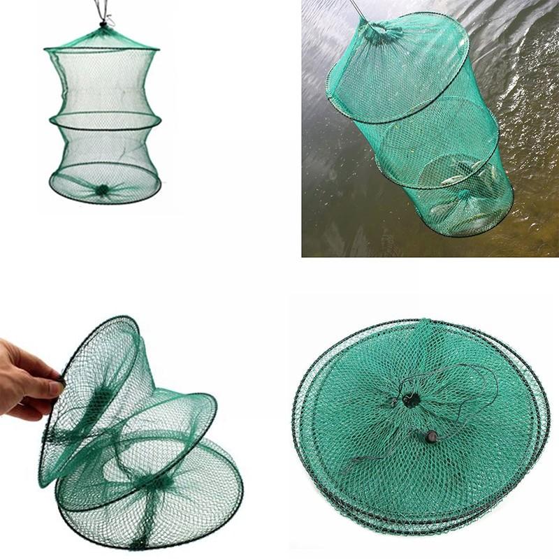 Folding Round Nylon Mesh Metal - Fishing Equipment Parts 评论和价格