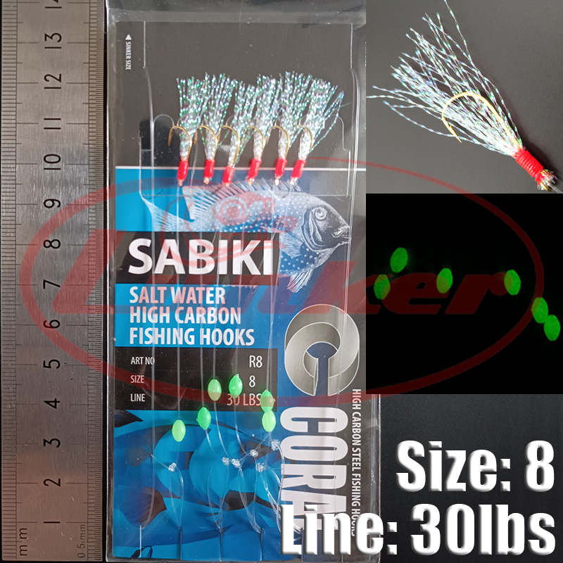 Lunker sabiki rig hooks lumino - Fishing Equipment Parts 评论和价格