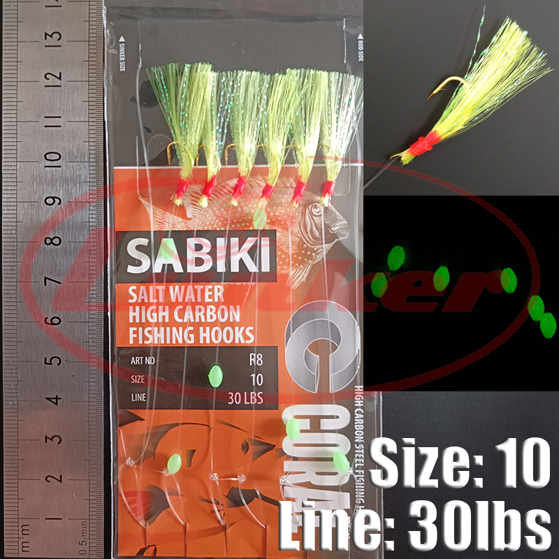 Lunker sabiki rig hooks lumino - Fishing Equipment Parts 评论和价格
